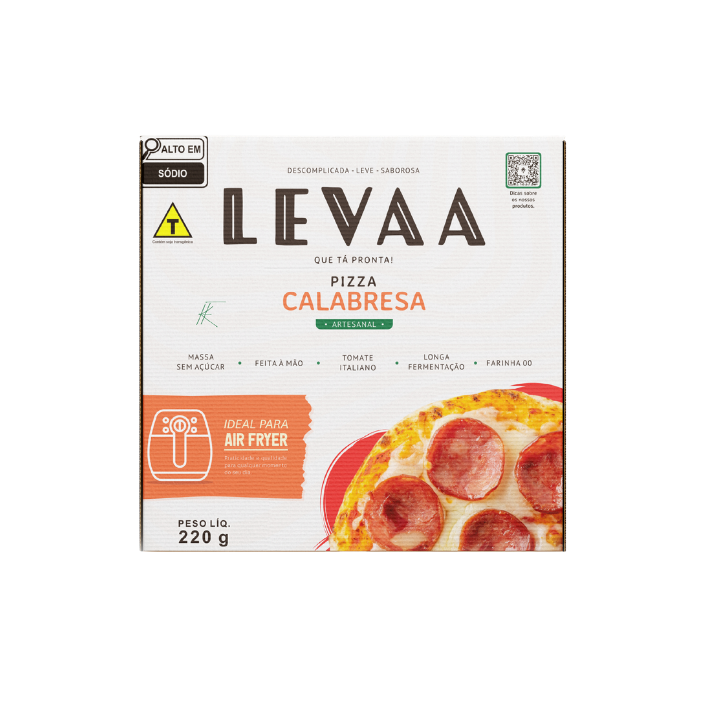 Pizza de Calabresa Air Fryer Cong 220g - Levaa